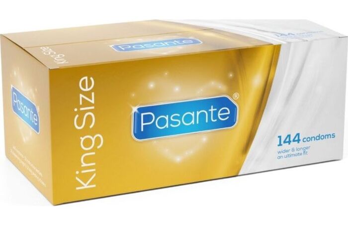 Preservativi Pasante King Size 144 unità – Maggiore vestibilità (Box)