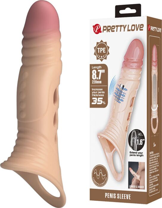 Guaina per Pène Pretty Love con Vibrazione Integrata Guaina per Pène Pretty Love con Vibrazione Integrata
