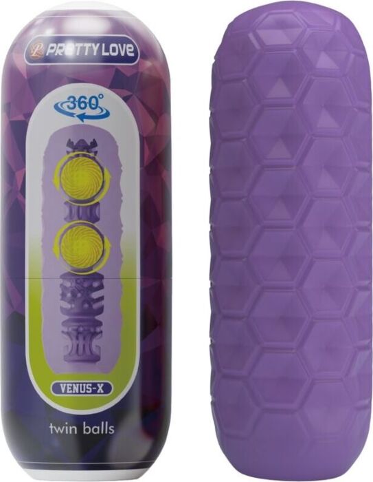 Masturbatore Pretty Love Twin Balls | Due testicoli interni. Masturbatore Pretty Love Twin Balls | Due testicoli interni.