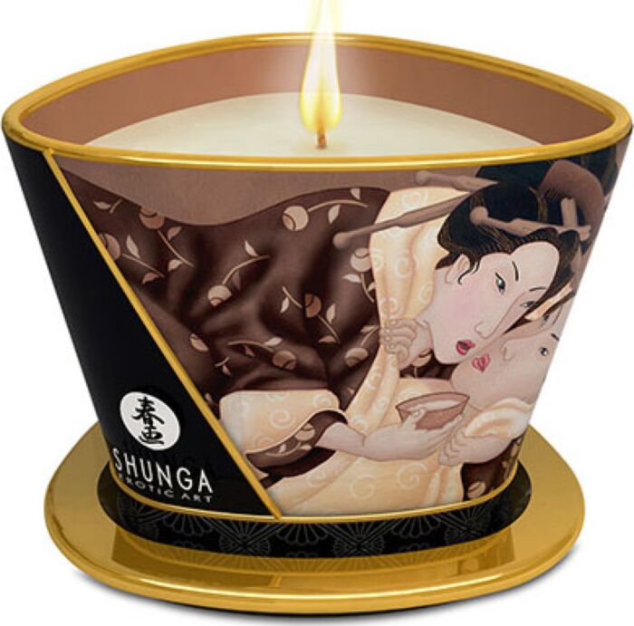 Shunga mini caress by candelight vela masaje chocolate 170ml
