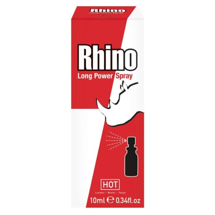Spray Ritardante HOT Rhino 10ml per Prolungare il Piacere Spray Ritardante HOT Rhino 10ml per Prolungare il Piacere