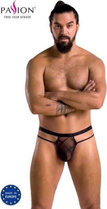 Tanga Collin Negro Passion Men L/XL - Sensualidad Única Tanga Collin Negro Passion Men L/XL - Sensualidad Única