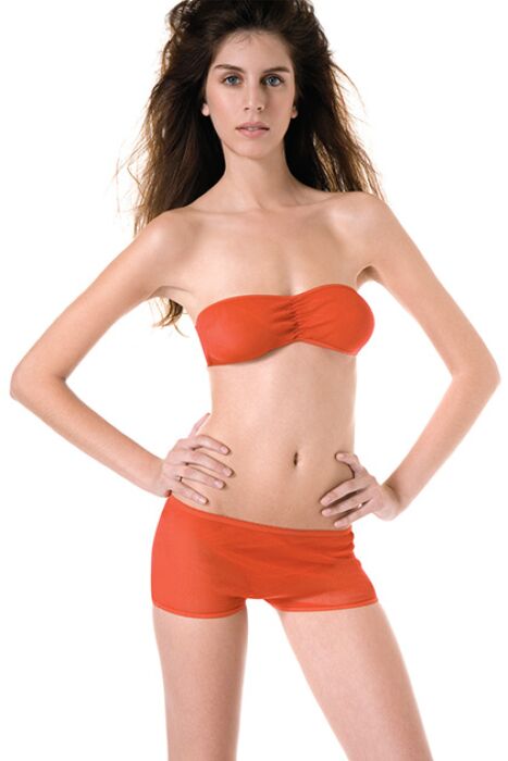 TOP SHORT ROJO T.U TOP SHORT ROJO T.U