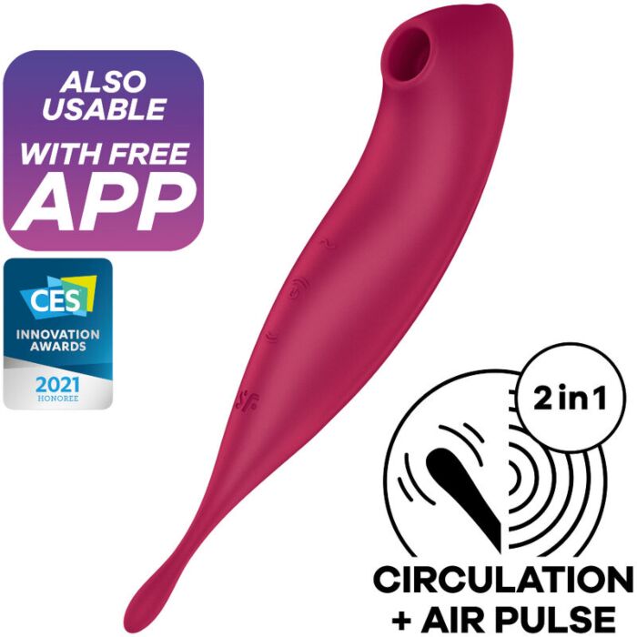 SATISFYER - TWIRLING PRO+ ESTIMULADOR Y VIBRADOR APP SATISFYER - TWIRLING PRO+ ESTIMULADOR Y VIBRADOR APP