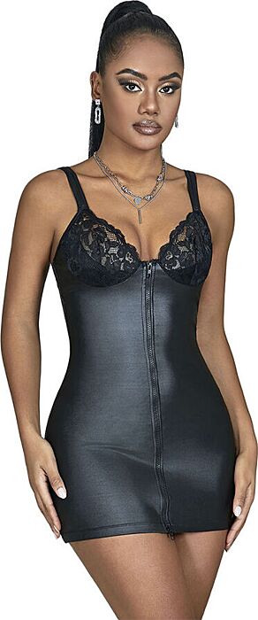 Vestido de Cuero Sublime S/M - Sexy y Audaz Vestido de Cuero Sublime S/M - Sexy y Audaz