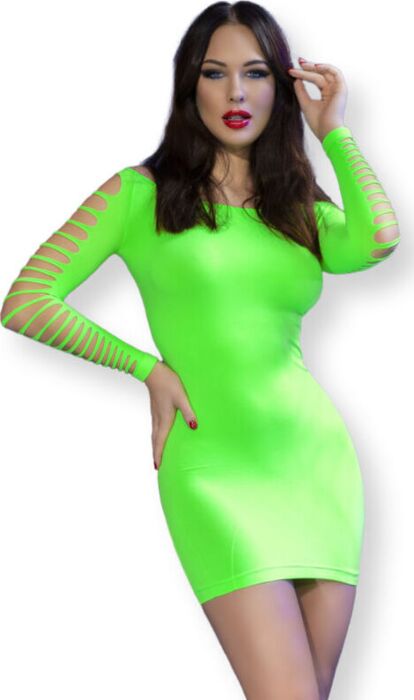 Vestido Sexy ChiliRose CR 4617 Verde Sin Costuras Vestido Sexy ChiliRose CR 4617 Verde Sin Costuras