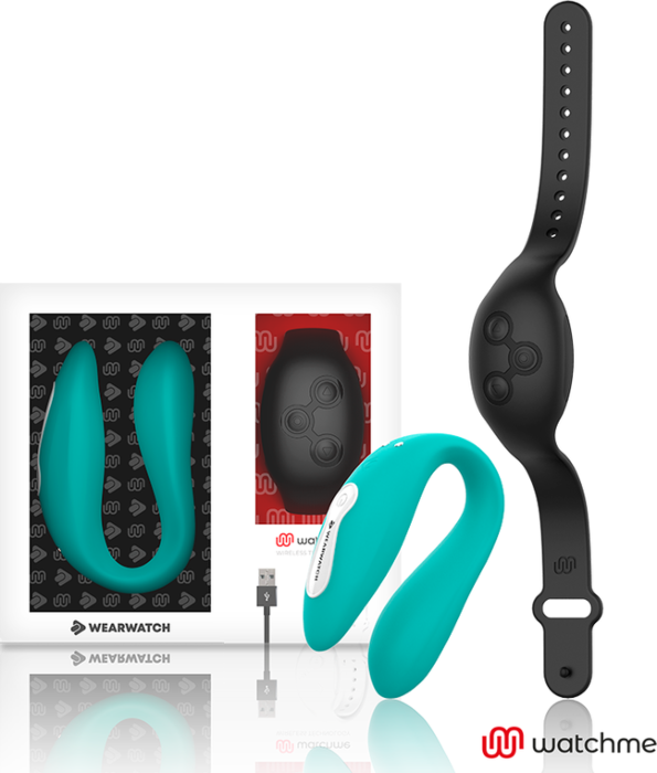 Vibrador Watchme Dual Tech Aqua/Azabache