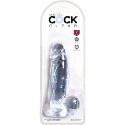 King cock - dildo realista, trasparente -15,2 cm