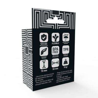 Set di anelli per pene nero potenz potenziati