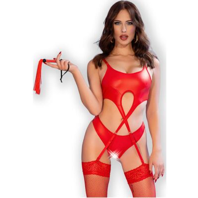 Set Crotchless Chilirose CR 4625 Elegante Rosso