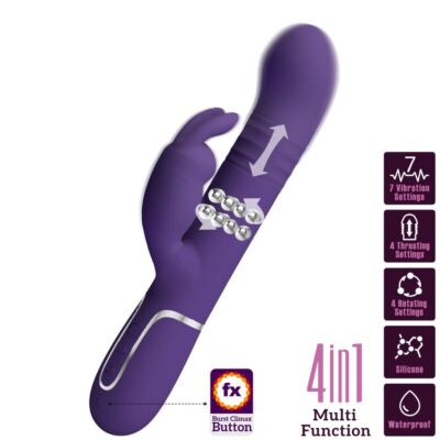 Vibratore Rabbit Pretty Love Coale 4 in 1