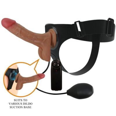 Imbracatura con dildo vibrante PRETTY LOVE 15,5 cm