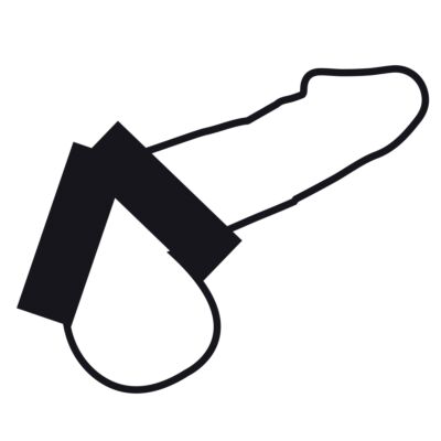 Darkness doppio anello flessibile per pene