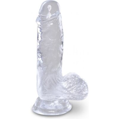King cock - dildo realista, trasparente -10,1 cm