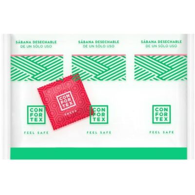 Foglio monouso con preservativo al gusto di fragola