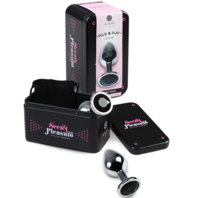 Tappo Anale Medio in Metallo Nero