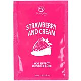 Lubrificante Secretplay Fragole e Crema 10 ml - Doppio uso