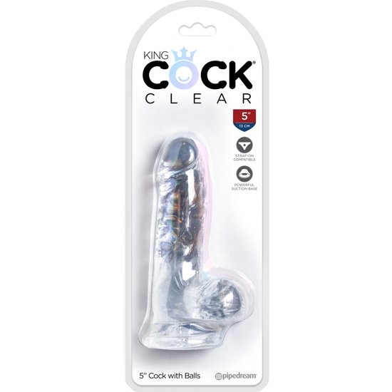 King cock - dildo realista, trasparente -10,1 cm
