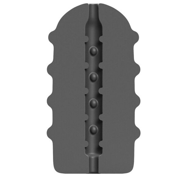 Masturbatore Bumpy Nero 17 cm