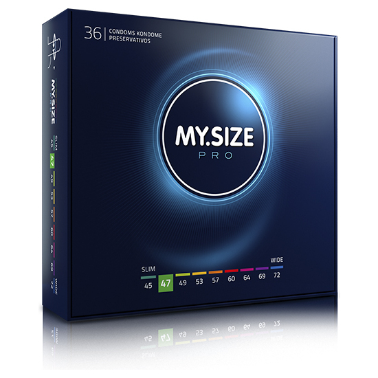 Preservativi SlimFit 47mm - Confezione da 36 pezzi.