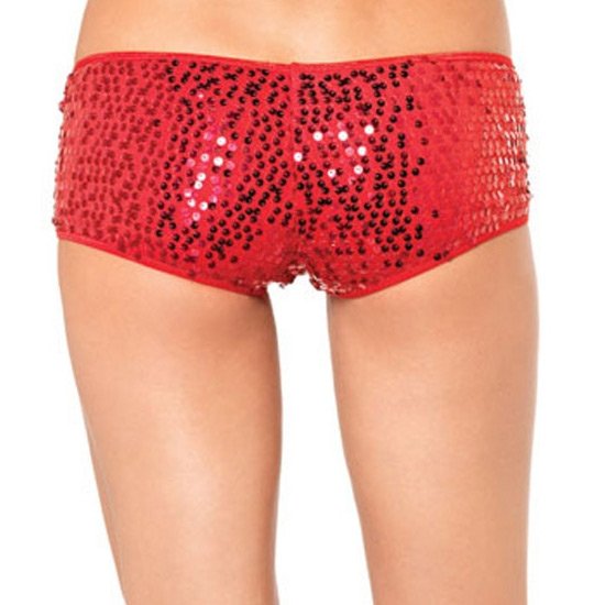 Slip con paillettes rosso avenue Leg