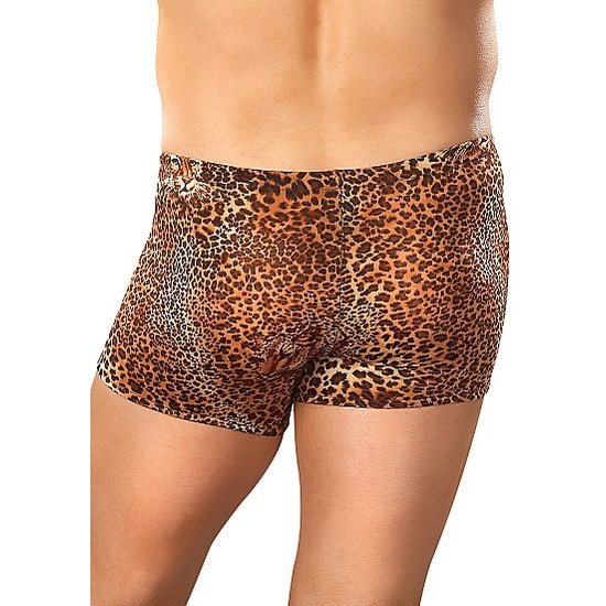 Boxer power con stampa leopardo