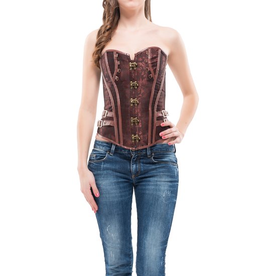 Intimax - corsetto finto marrone