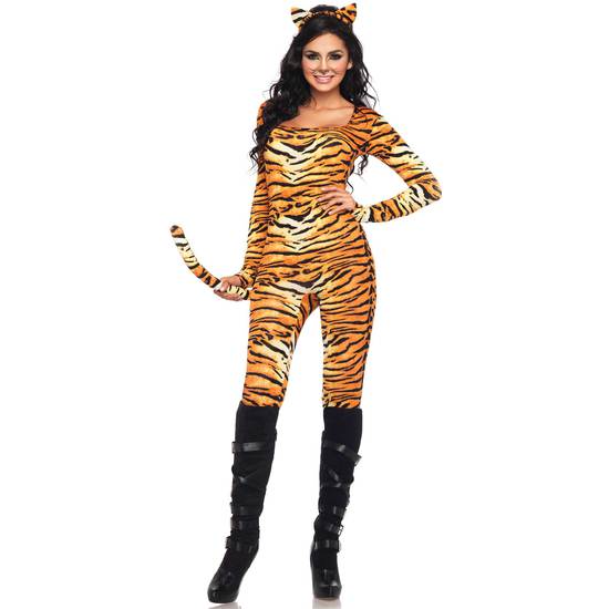 Costume da tigre femmina selvaggio avenue leg